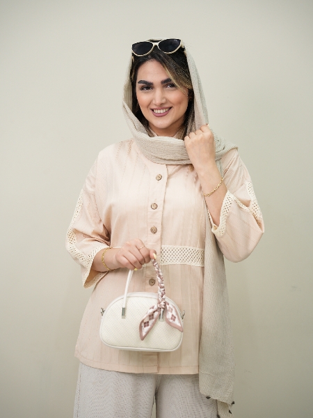 شومیز قلاب بافی آسو کد6175