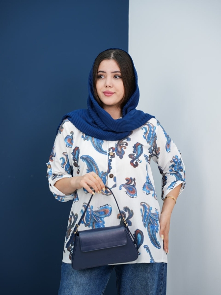 جلو بسته کوتاه طرح دار ایتالیایی مناسب تابستان نیک کد6196