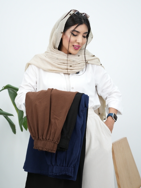 شلوار بگ کمرکش پرنسا کد6282