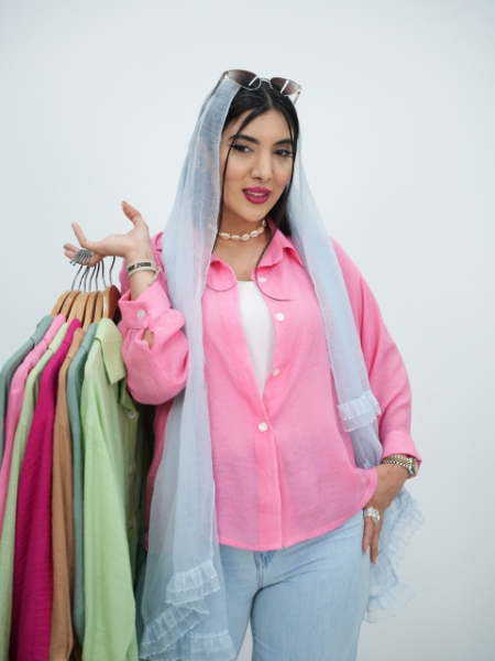 فروش شومیز پری ترند تابستانه ساده بلگین کد6334