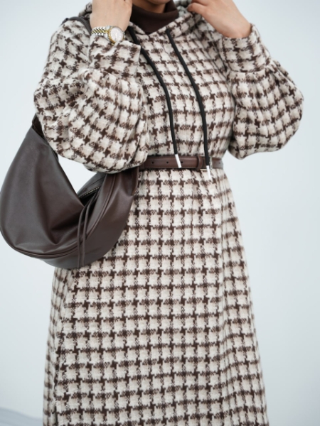 هودی بلند طرحدار روجا کد6386