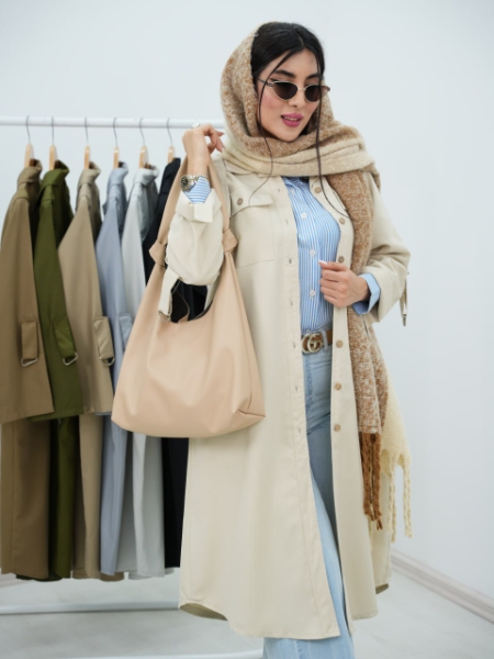 فروش کتان پاییزه بلند ارزنده و گرم بالا پاییزه بهناز کد6385