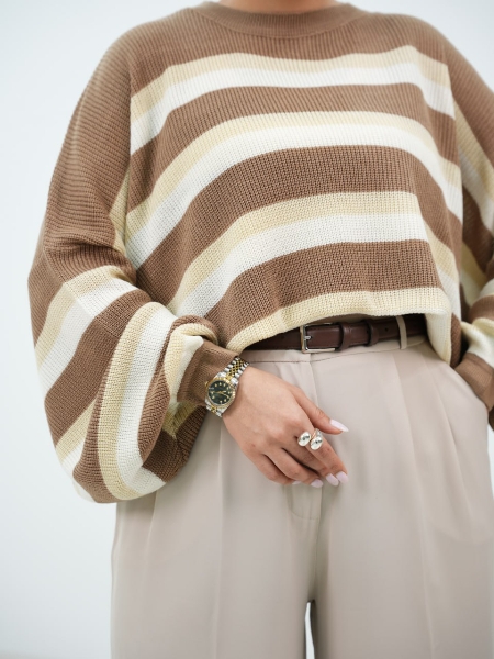 فروش بافت اور راه راه دخترانه و زنانه پینترستی آدنا کد6496