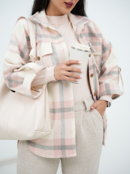 شکت چهارخونه جیب صلیبی نیکول کد6507