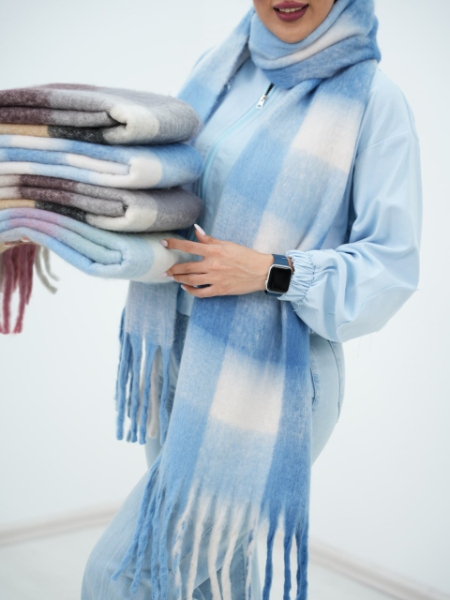 بیگ اسکارف موهر آبرنگ کد6515