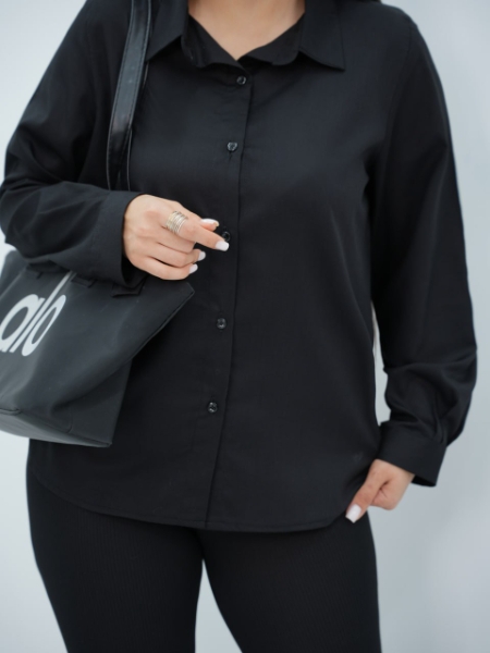 فروش شومیز بیسیک مشکی پینترستی دخترانه و زنانه هاچیکو کد6517