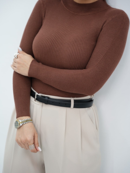 بافت یقه پنج سانت پاستیلی میشا کد6658