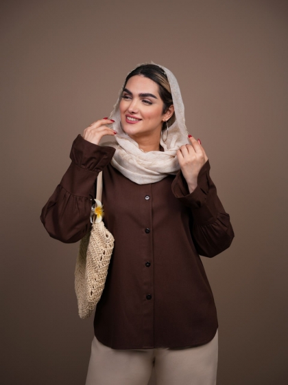 شومیز آستین پیله دونات کد5932